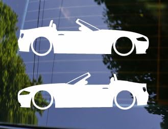 Miniatura 3 de 2x Lowered Sports Car Silhouette Decal Stickers for BMW Z4 Roadster E85 20032009