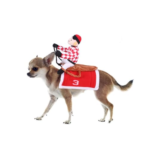 Disfraz para Perro Ropa de Carreras Rojo Talla M miniatura 7