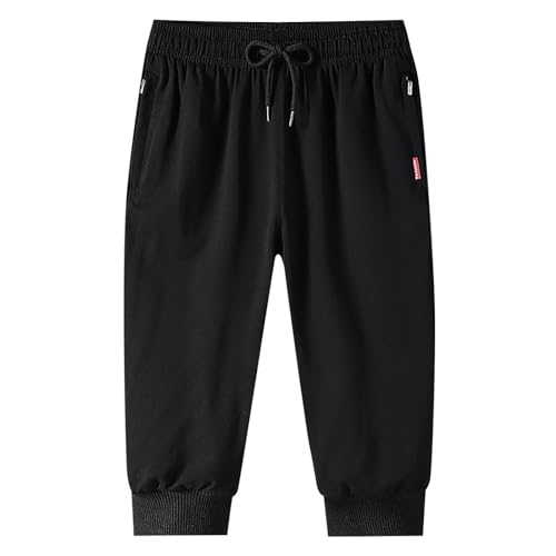 Pantalon de jogging 3/4 pour homme entraînement sport et fitness avec poches de rangement