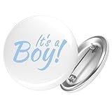 Huuraa Ansteckbutton It`s a Boy! Schriftzug Geschenk Größe 59mm It`s a Boy! Accessoire
