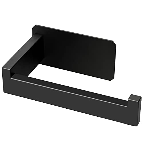 YIDOUJIN Portarrollos Papel Higienico Adhesivo, Soporte Papel Higienico Sus 304 Acero Inoxidable, Portarrollos Baño sin Taladro para Baño,Cocina Paper Towel Holder Negro