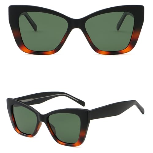 Retro Square Sun Glasses For Women Uv400 Acetate Polarized Sunglasses Cat Eye Female