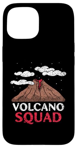 Volcano Squad 火山火山 地質学 溶岩 火山 スマホケース iPhone 15 用