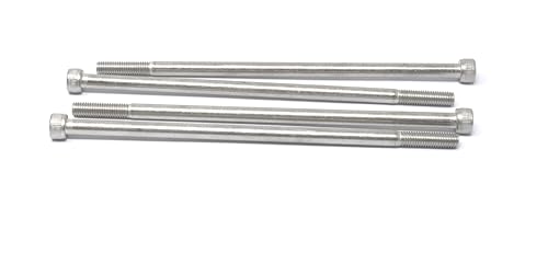 Image of iexcell 4 Pcs M8 x 195mm Partially Threaded Thread Pitch 1.25 mm Stainless Steel 304 Hex Socket Head Cap Screws Bolts Kit