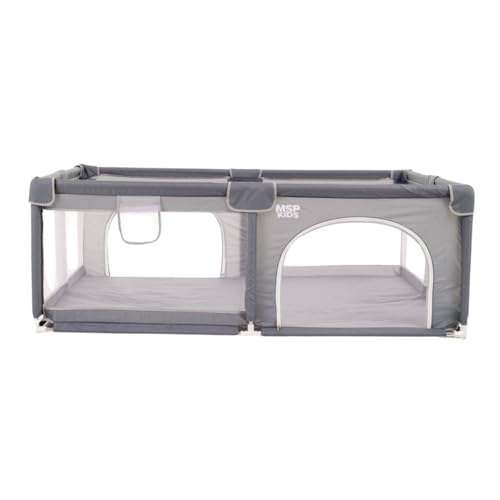 Cercadinho Bebe Chiqueirinho Infantil 180 X 150 Grade Segurança (Cinza)