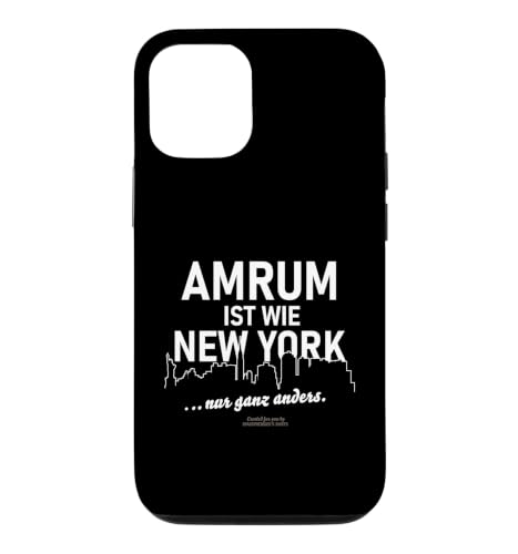 Amrum ist wie New York Funny Saying �X�}�z�P�[�X iPhone 12/12 Pro �p