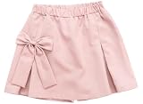 [Bee] ビー スコート キュロットパンツ スカパン スカート リボン ウエストゴム ガールズ 女の子 キッズ 春 夏 秋 baa03331 110cm ピンク