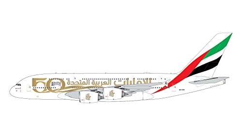 GJUAE2051 Airbus A380-800 Emirates con UAE 50th
