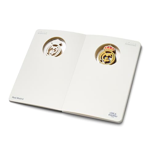 Carnet Real Madrid logo 3D finition haute qualité dos tissu - 2
