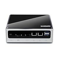 BASOARO Tragbarer Desktop Klein Computer, Mini Komplett PC Core i7 10510U, 16G RAM 512G SSD, DP/HDMI Display Ports, Gigabit Ethernet, 4 USB 3.0, 4 USB 2.0, Typ-C, WiFi, Bluetooth