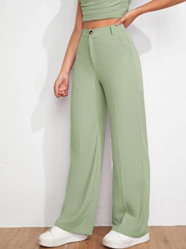 Image of Elendra Women Lycra - Bootcut Trousers Pant Wide Leg