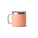 YETI Rambler 14 oz Stackable Mug, Vacuum Insulated, Stainless Steel with MagSlider Lid, Lowcountry Peach