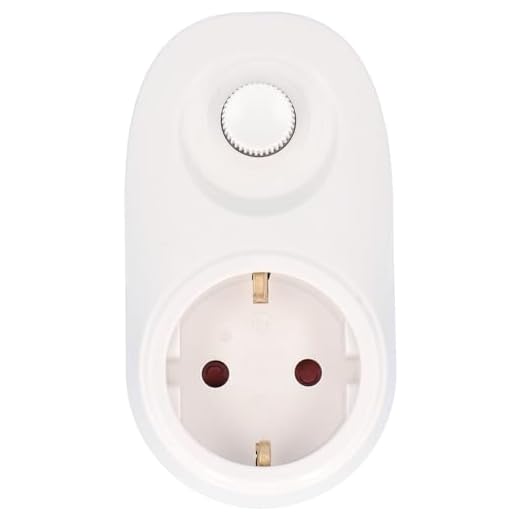 UNITEC 47535 mellankontakt med dimmer, strömdimmer för glödlampor och högvolts halogenlampor upp till 280 watt, vit