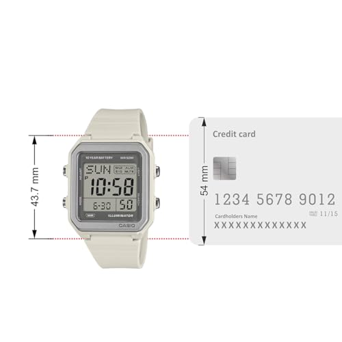 Image of Casio W-221H-8AVDF Digital Cream Watch Unisex (I135)