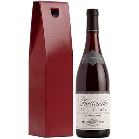 WineLovers Côtes du Rhône - Belleruche Rouge M. Chapoutier - France 1 x 75cl, in a Red Gift Box Cover