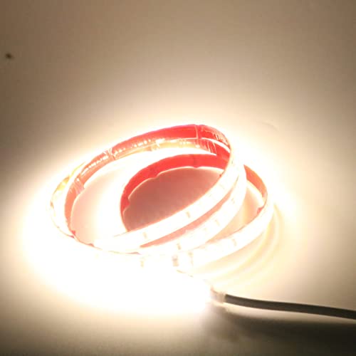 pcning Bandeau LED 1M Auto Adhesif 220V sans Transformateur avec Interrupteur, 1 Metre Ruban LED Puissant IP67 Etanche Strip Light Blanc 4000K (1, Blanc)