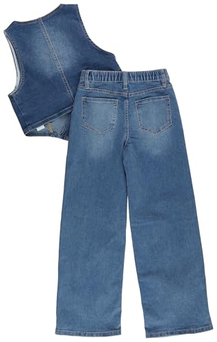 Denim Vest & Wide Leg Jeans Set for Girls by YMI GIRLS2