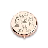 WUSUANED Funny Gojocat Makeup Mirror Cartoon Inspired Mirror Anime Character Lover Gift Cartoon Gojocat Gift for Anime Fans (Funny Gojocat Mirror)