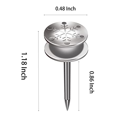 KEYBOO 20 Peças de Tachinhas para Pendurar Na Parede, Pregos de Duas Cabeças para Drywall, Alfinetes