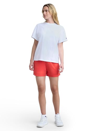 Image of Champion Women's Classic Short Sleeve Graphic T-Shirt, Loose Fit, Script Logo