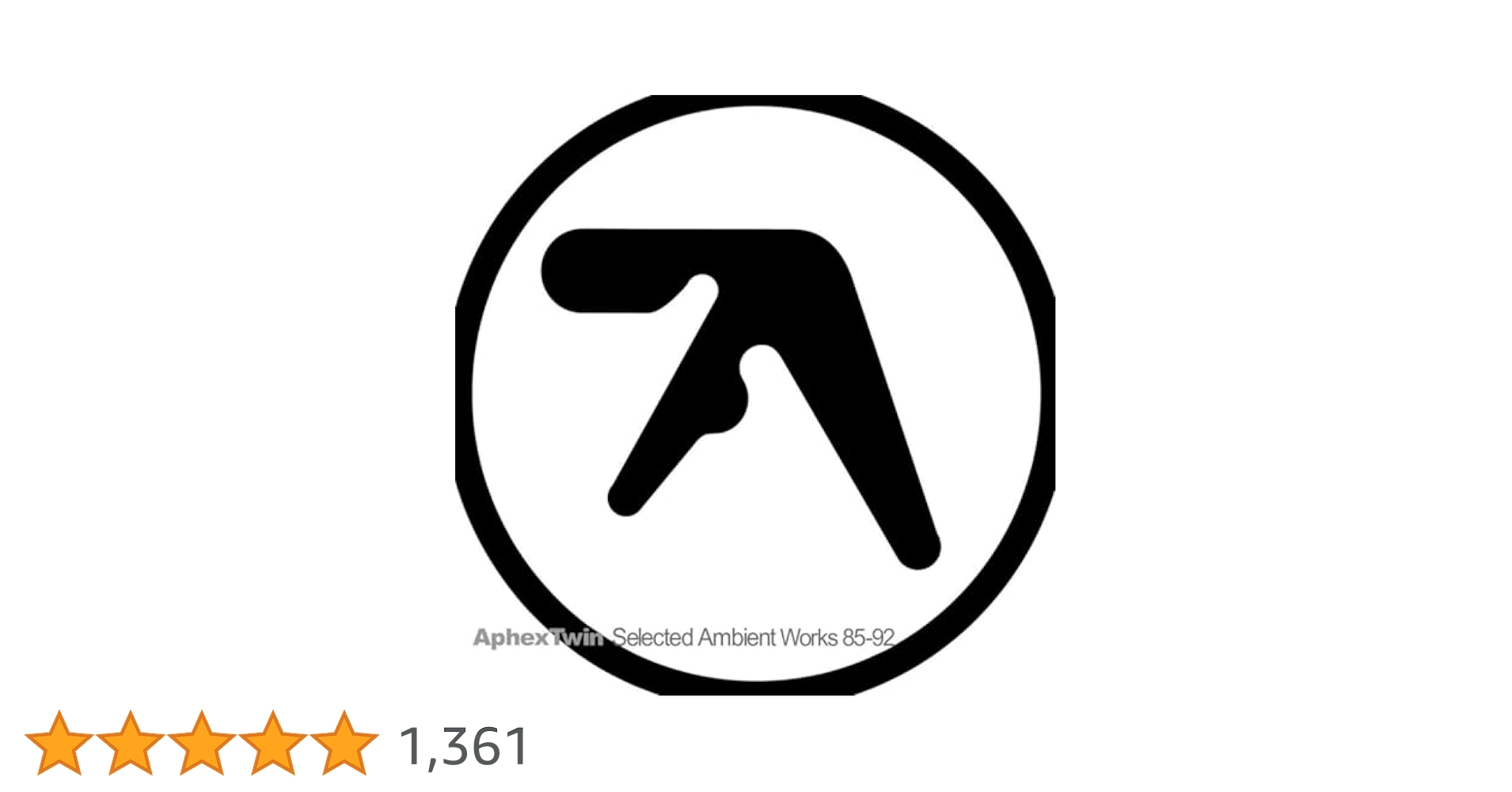 洋楽 Aphex Twin Selected Ambient Works 85-92 Aphex Twin – Selected Ambient Works 85-92 – CD (Album