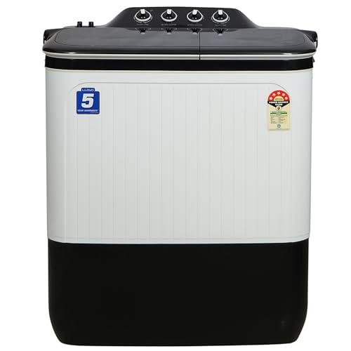 Image of Havells-Lloyd 7.5 Kg 5 Star elante Semi-Automatic Top Load Washing Machine With Double layered strong Lids |1300 RPM | Soak Function | 3 Wash Programs | Magic Filter,(GLWS755ELDDG, Dark Grey)