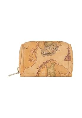Alviero Martini Prima Classe Alviero Martini beauty case in pelle, logo sul frontale, chiusura zip con logo 18x12x8