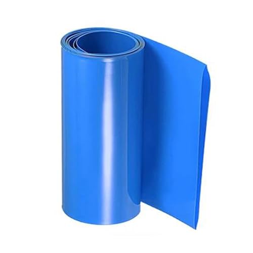 Tubo termorretráctil de PVC azul de 400mm para baterías 18650 y 21700