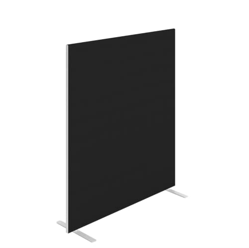 Image of Jemini Floor Standing Screen 1400x25x1600mm Black KF90497