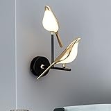 Aeyee Bird Wall Sconce, Fun Wall Light with Acrylic Shade, LED Birds Wall Lamp, 3000K Art Deco Wall Mount Lamp (2 Lights)