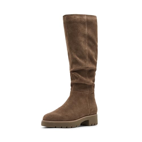 Blondo Waterproof Women's Kray Tall Shaft Boot, Taupe Suede, 9.5