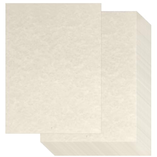 120 Sheets Parchment Paper - Creamy White A4 Vintage Stationery Paper for Certificate Crafts Invitations Resume Diploma (90gsm)