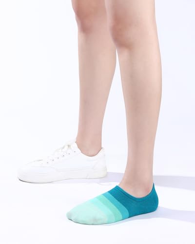 Image of IDEGG No Show Socks Women 10 Pairs Low Cut Anti-Slid Novelty Athletic Casual Invisible Liner Socks