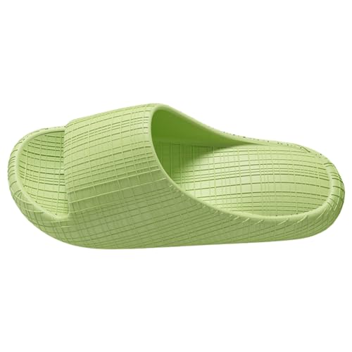 Ergonomiska badtofflor för kvinnor och män badtofflor eleganta lätta badskor minnesskum mjuk sula molnskor mjuka halkfria tofflor inomhus/utomhus duschtofflor, Grön, 38 EU