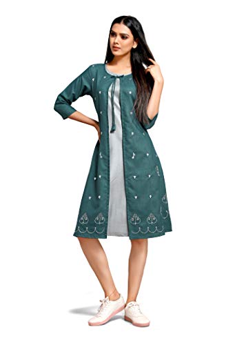 Image of Shiv Textiles Women's Cotton Regular Fashion Kurti