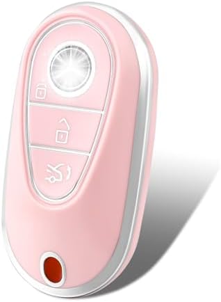 HSGSIS For Mercedes Key Fob Cover, 3 Buttons TPU Key Fob Protector With Key Chain, Compatible - View #6