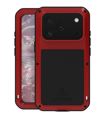 Bumper iPhone 17 Pro LOVE MEI rouge coque de protection