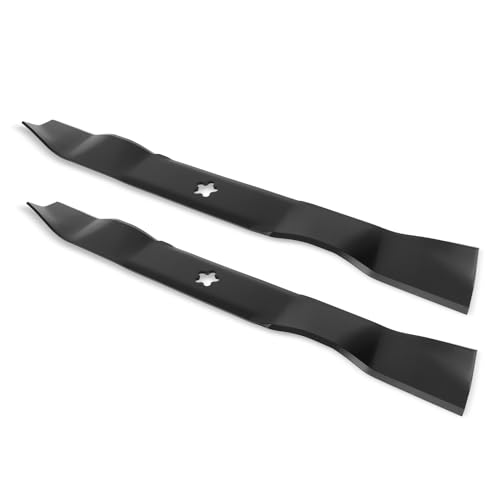 Ecreban 134149 Mower Blade for 42 Deck 21 Mulching Blades Compatible with Craftsman Model 917 Lawn Tractor Hu sqvarna Riding Mower Replace for 424752 24676 422719 139775 2 Pack