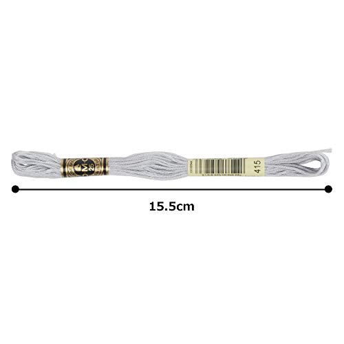 Image of DMC 6-Strand Embroidery Cotton Floss, Pearl Grey, 12 piece