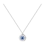 cotigo- Collar Ojo Turco Amuleto de Protección Espiritual con Piedra Azul – Contra el Mal de Ojo | Nazar | Ojo Griego |Collar de proteccion para Mujer y Hombre. (CON STRAP)