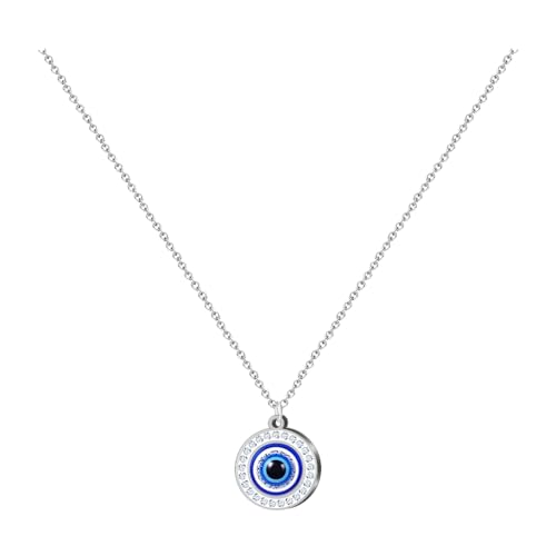 cotigo- Collar Ojo Turco Amuleto de Protección Espiritual con Piedra Azul – Contra el Mal de Ojo | Nazar | Ojo Griego |Collar de proteccion para Mujer y Hombre. (CON STRAP)