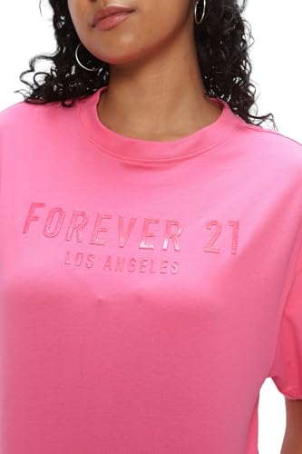 Image of FOREVER 21 Womens Graphic Oversized Oversized Tees