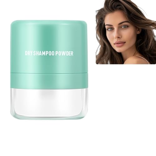Champú Seco en Polvo,Champú Seco Qil para Controlar Efectivamente el Cabello,Polvo Voluminizador para el Cabello con Fragancia Refrescante,Sin Residuos - El Cabello Luce Espeso y Fresco