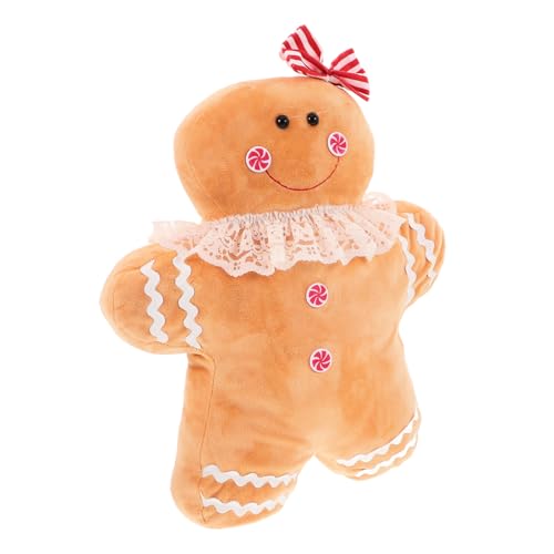 FOMIYES 3 Piezas Almohada Croissant Copa del Árbol Bola De Hervida De Peluche Almohadas De Casa De Pan De Jengibre Animal De Peluche De Sushi Peluche De Pan Almohada De Lazo Algodón