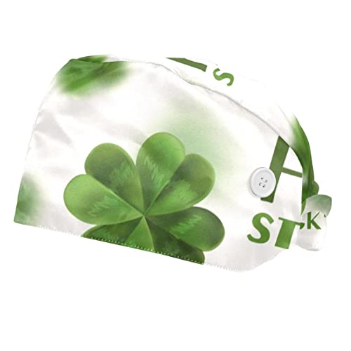 Casquette de travail trèfle de la Saint-Patrick pour cuisine et service médical