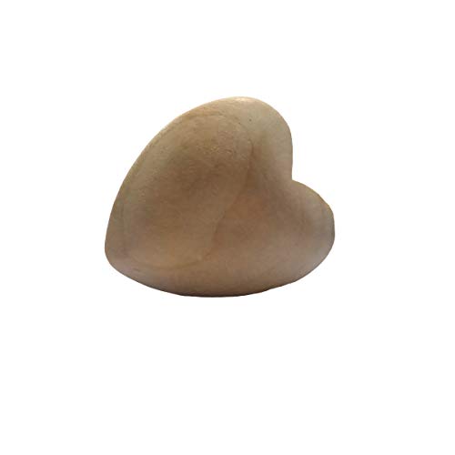 Image of 20pcs Natural 40mm Unfinished Wood Hearts Beads with Holes Eco-Friendly Wooden Handing Materials DIY Beading Craft Accessories (40mm 20pcs)