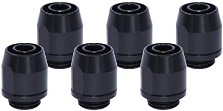 Amazon.com: Alphacool HF Compression Fitting TPV, Black Brass, 6-Pack ...