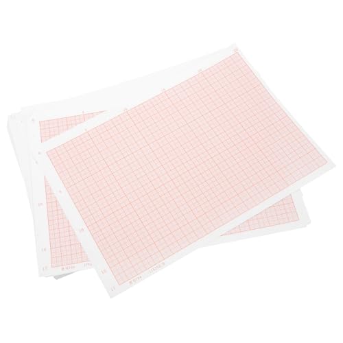 Papel cuadriculado rosa A4 portátil de 100 hojas para el diseño y cálculo de planos