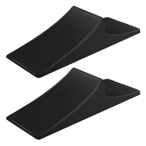 Topes para Puertas Suelo, Sujeta Puertas Antideslizante y Duradero, Cuña Puerta de Goma Flexible, Bloqueador de Puerta de Seguridad para Múltiples Superficies, Ideal para Hogar y Oficina