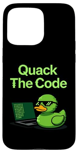Quack The Code Coder �v���O���~���O �R���s���[�^�T�C�G���X �X�}�z�P�[�X iPhone 15 Pro Max �p